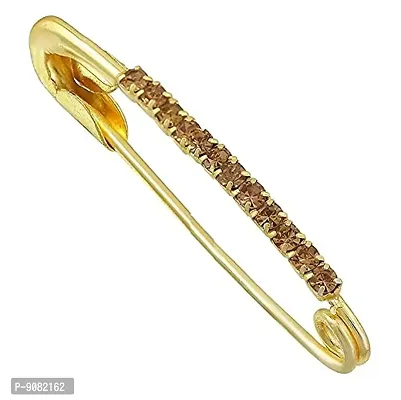 Stylish Designer Single Line Saree Pin Hijab Safety Pins For Women - Single Colour Line Saree Pin-thumb3
