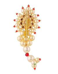 Stylish Traditional Maharashtrian Jewellery Maratha Red Banu Nath Safety Saree Dress Sari Sadi Pins For Women-thumb2
