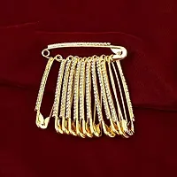 Stylish Golden Safety Saree Pins Big Size For Women Latest New Design Sadi Pin Ladies Fancy Brooch Pins For Girls Saree Pin-thumb2