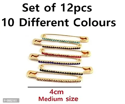 Stylish Clip On Saree Pin Brooch Safety Sadi Pin Fancy Safety Saree Pins For Women Dresses-thumb3