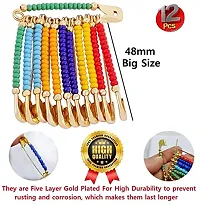 Stylish Colourful Beads Big Sadi Sari Pins Clips Large Safety Pin For Draping Women Saree-thumb2