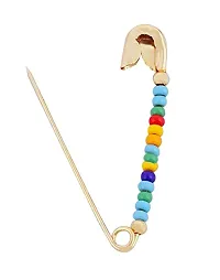 Stylish Mix Beads Saree Safety Pin For Girls Safety Sari Sadi Pin For Ladies And Daily Wear Traditional Saree Pins For Women-thumb1