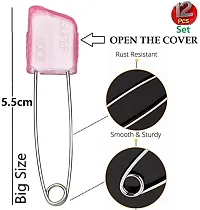 Stylish Premium Quality Sari Brooch Pins Strong Safety Locking Pins For Babies Baby Cloth Diaper Nappy Saree Pin In Bulk For Women-thumb1