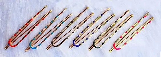 Stylish Fancy Safety Saree Pins Brooch For Ladies And Women Attaching Clip For Lehenga Dupatta Saree Pleats-thumb2