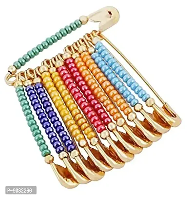 Stylish Saree Hijab Pallu Dupatta Chunari Ladies Saree Brooch Patli Pins Strong Hold Pin Traditional Indian Safety Pins-thumb0