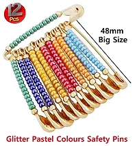 Stylish Saree Hijab Pallu Dupatta Chunari Ladies Saree Brooch Patli Pins Strong Hold Pin Traditional Indian Safety Pins-thumb2