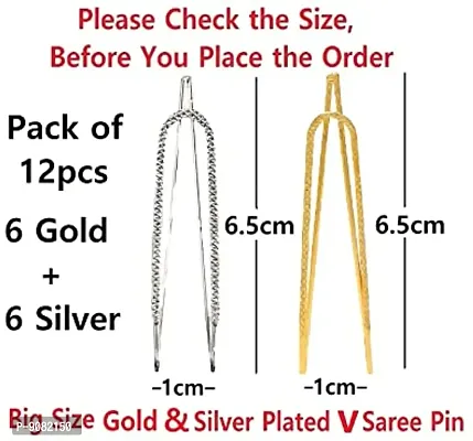 Stylish Designer Saree Pins Safety Pin Brooch And Sari Pins For Women-thumb2