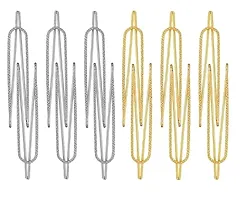 Stylish Golden And Silver Brooch Pins Girls Safety Sari Sadi Pin Ladies Saree Pins For Women-thumb4