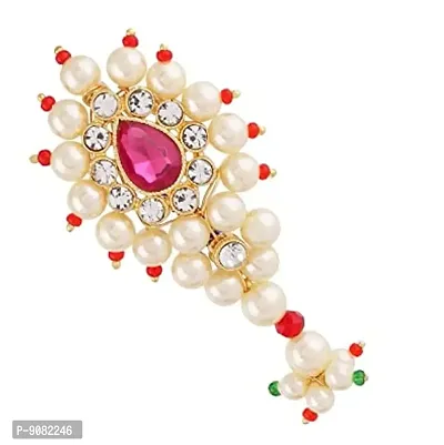 Stylish Traditional Maharashtrian Jewellery Nath Large Banu Nath Safety Saree Pins Sadi Sari Pallu Dupatta Clip For Women-thumb0