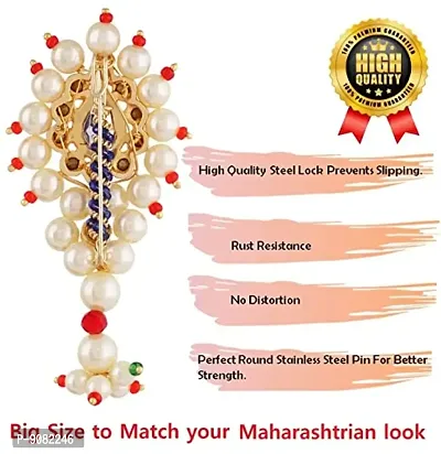 VAMA Fashions Multicolor Stone Saree Pins Brooch set for Sari Pleats  Holding Pallu Lehanaga Dresses - Price History