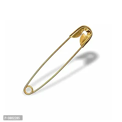 Stylish Premium Gold Plated Big Saree Safety Pin Nappy Lock Pin For Clothes Crafts Sewing Sadi Sari Pins For Women And Girls-thumb4