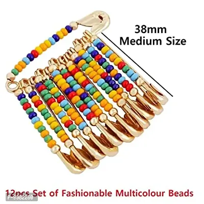 Stylish Fashionable Beads Safety Pin Saree Pony Drapping Brooch Chira Sadi Pin For Women-thumb3