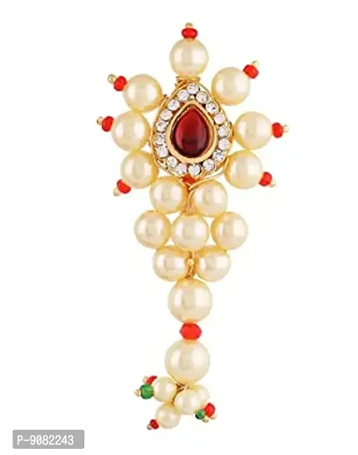 Stylish Traditional Maharashtrian Jewellery Peshwai Nath Saree Nauwari Sari Sadi Safety Pin For Women-thumb0