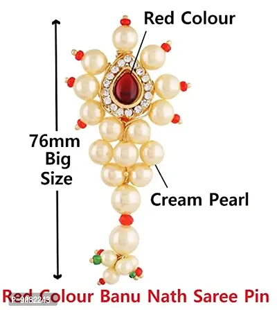 Stylish Traditional Maharashtrian Jewellery Peshwai Nath Saree Nauwari Sari Sadi Safety Pin For Women-thumb2
