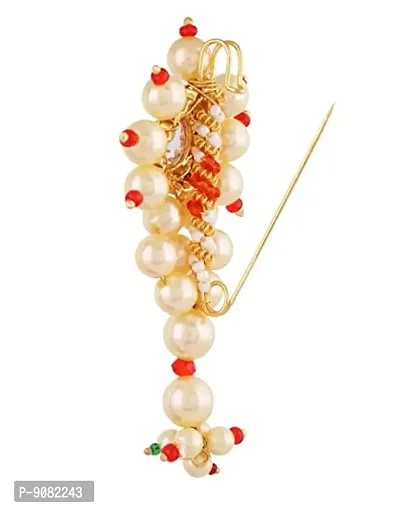 Stylish Traditional Maharashtrian Jewellery Peshwai Nath Saree Nauwari Sari Sadi Safety Pin For Women-thumb3