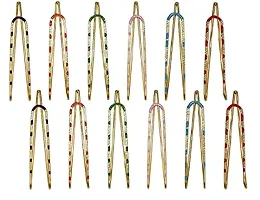 Stylish Large Clip On Safety Saree Pins Combo Sets For Women Sadi Pin Ladies Fancy Brooch Pins For Girls-thumb3
