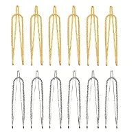 Stylish Large Clip On Safety Saree Pins Combo Sets For Women Sadi Pin Ladies Fancy Brooch Pins For Girls-thumb4