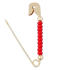 Stylish Beads Safety Saree Sadi Brooch Pin For Girls And Women-thumb1