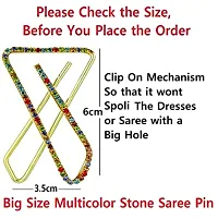 Stylish Safety Pins For Saree Hijab Pins For Girls And Broches For Women-thumb1