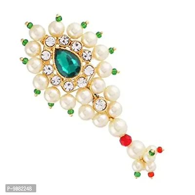 Stylish Maharashtrian Traditional Jewellery Nath Nauvari Saree Safety Pins Marathi Dressing Pins For Women-thumb0
