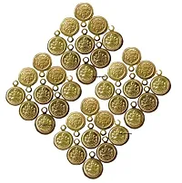 Stylish Real Gold Plated Laxmi Lakshmi Kasu Coin For Jewellery Making Embroidery Aari Work And Pooja - Lakshmi Coin For Blouse 50 Pieces-thumb3