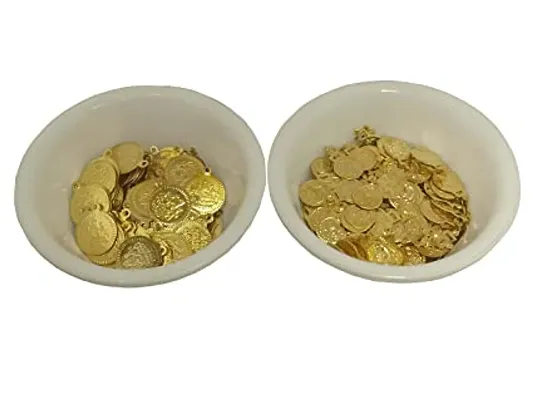 Stylish Lakshmi Coins For Aari Work - Small And Big Size, Each 50 Gram
