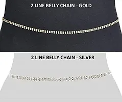Stylish Multi Stones Designer Kamarband Body Belly Chain Fancy Waist Chain For Women-thumb1