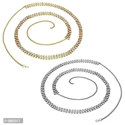 Stylish Antique Gold Plated Waist Chain Traditional Kamarpatta Jewellery For Women Latest-thumb0