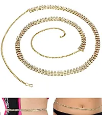 Stylish Antique Gold Plated Waist Chain Traditional Kamarpatta Jewellery For Women Latest-thumb2