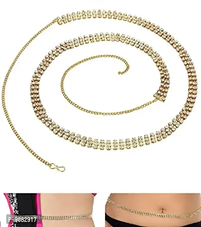 Stylish Antique Gold Plated Waist Chain Traditional Kamarpatta Jewellery For Women Latest-thumb3