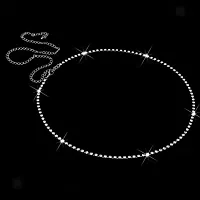 Stylish Silver Plated Waist Belt Jewellery Traditional Belly Chain For Women Stylish-thumb1