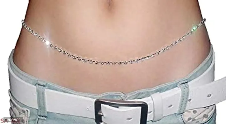 Stylish Silver Plated Waist Belt Jewellery Traditional Belly Chain For Women Stylish-thumb4