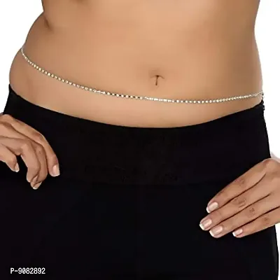 Stylish Silver Plated Waist Belt Jewellery Traditional Belly Chain For Women Stylish-thumb5