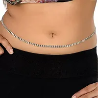 Stylish Silver Plated Waist Chain Traditional Kamarpatta Jewellery For Women Latest-thumb3
