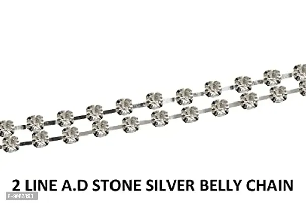 Stylish Silver Plated Waist Chain Traditional Kamarpatta Jewellery For Women Latest-thumb5