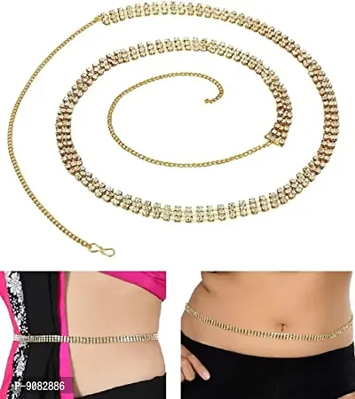Stylish Oxidized Gold Plated Waist Belt Jewellery Traditional Belly Chain For Women-thumb2