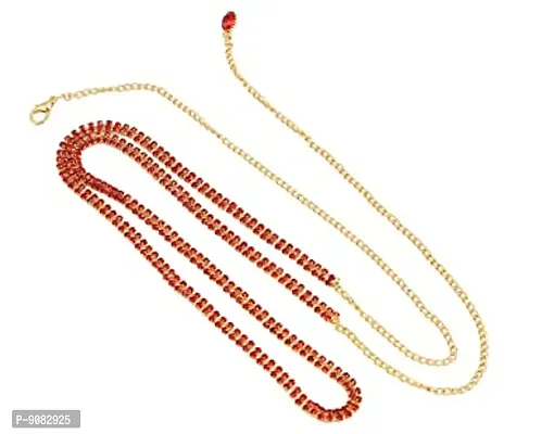Stylish Gold Belly Hip Chain Kamarpatta Waist Chain Red Kamarband Ottiyanam Kamar Belt For Women-thumb0