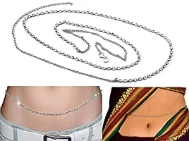 Stylish Gold And Silver Plated Komor Bandhan Kamarband Kamarpatta Belly Hip Chain Waist Belt For Women And Girls-thumb3
