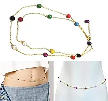 Stylish Multi Beads Fancy Waist Belt Hip Chain Designer Waist Chain For Women Stylish-thumb1