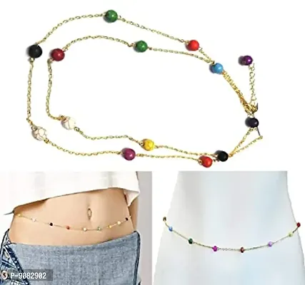 Stylish Multi Beads Fancy Waist Belt Hip Chain Designer Waist Chain For Women Stylish-thumb2