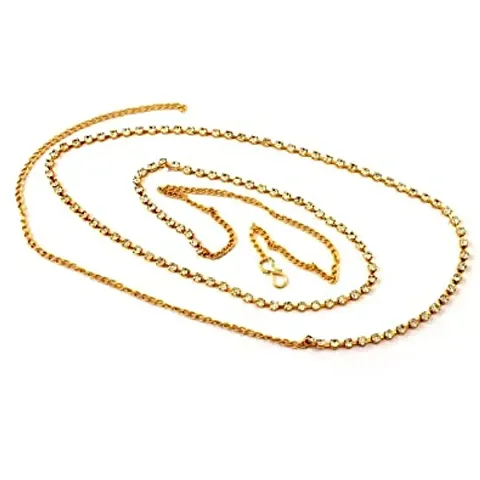 Trendy Golden Brass Kamarband for Women