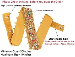 Stylish Traditional Kamarband Zari Work Saree Cloth Kamar Belt Waist Hip Chain Belt For Women-thumb1