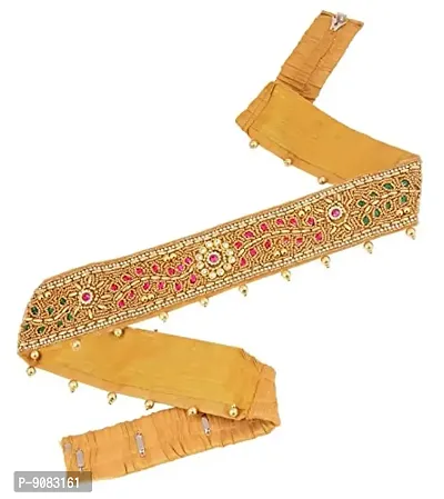 Stylish Hand Made Heavy Maggam Aari Work Multi Kamarband Cloth Waist Belly Hip Belt Vaddanam For Saree And Dresses