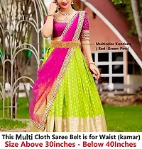 Stylish Hand Made Heavy Maggam Aari Work Multi Kamarband Cloth Waist Belly Hip Belt Vaddanam For Saree And Dresses-thumb3