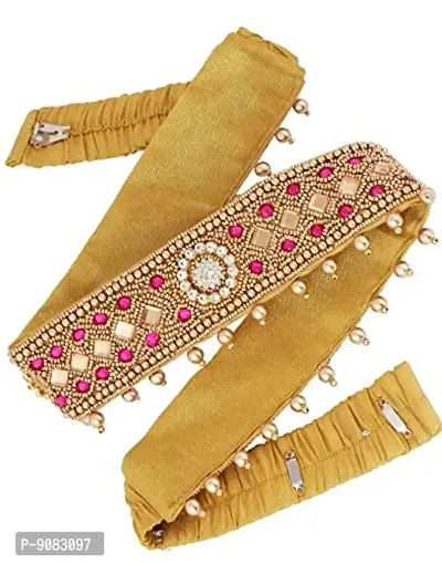 Vama Fashions Embroidery Work Cloth Vaddanam Belt Silver White Kamarband  waist belt for Women Saree & Gowns (Adjustable Size 30-40 inches only) :  Amazon.in: Clothing & Accessories