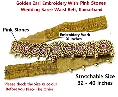 Stylish Traditional Cloth Waist Belly Belt For Saree Stretchable Hip Belt Kamarband Waistband Jewellery For Women-thumb1