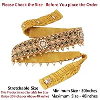 Stylish Traditional Embroidery Cloth Waist Belt For Saree Stretchable Belly Chain Kamarband For Women-thumb1
