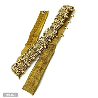 Stylish Traditional Embroidery Cloth Saree Waist Body Belt Stretchable Kamarpatta Kamarband For Women Saree-thumb0