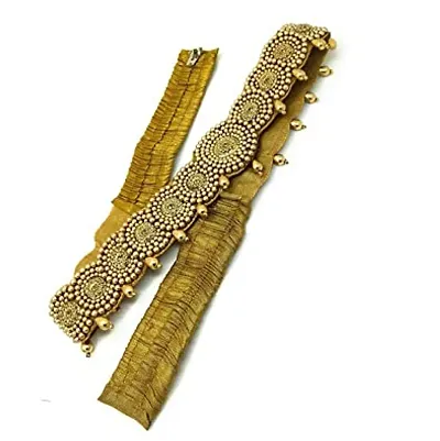 Stylish Traditional Embroidery Cloth Saree Waist Body Belt Stretchable Kamarpatta Kamarband For Women Saree