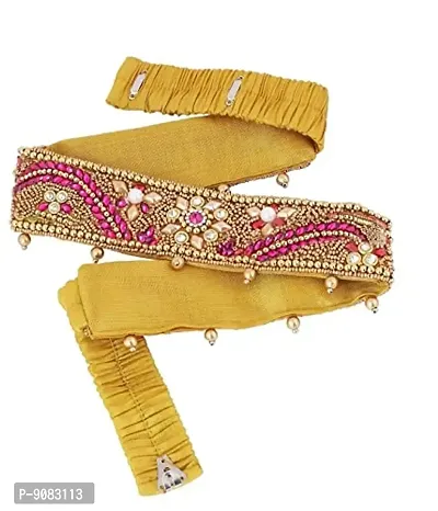 Stylish Traditional Cloth Waist Belt For Saree Stretchable Belly Chain Belt Kamarband Waistband Jewellery For Women-thumb0